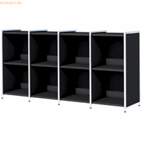 kerkmann Sidebaord Artline BxTxH 236x38x78cm als Fächerregal anthrazit