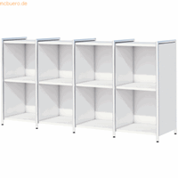 kerkmann Sidebaord Artline BxTxH 236x38x78cm als Fächerregal weiß