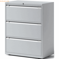 bisley Schubladenschrank Essentials 3 Schubladen lichtgrau