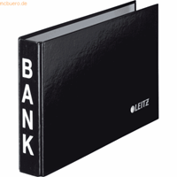 LEITZ ordner voor bankafschriften, A6 liggend, materiaal: karton met PP-laminering, zwart