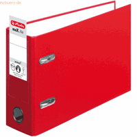 herlitz Ordner Kunststoff A5 quer maX.file protect 75mm rot