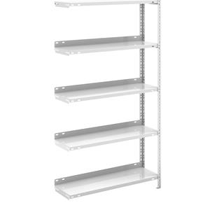 hofe Dossier-schroefstelling, lichtgrijs RAL 7035, stellinghoogte 1500 mm, aanbouwstelling, breedte x diepte = 750 x 300 mm