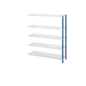 EUROKRAFTbasic Großfach-Steckregal mit Stahlblechböden Tiefe 400 mm Anbauregal, HxB 1820 x 1525 mm