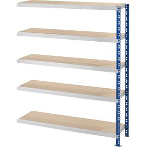 EUROKRAFTbasic Großfach-Steckregal mit Spanplatten-Böden Tiefe 400 mm Anbauregal, HxB 1820 x 1525 mm