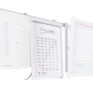 Flipchart für Doppel-Schienensystem HxB 1000 x 700 mm