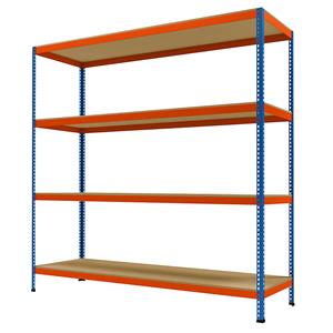 Grootvak-zwaarlaststelling, hoogte 2438 mm, totale diepte 773 mm, breedte 2450 mm