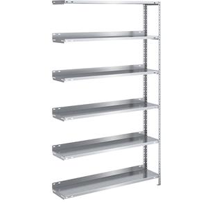 hofe Dossier-schroefstelling, verzinkt, stellinghoogte 1850 mm, aanbouwstelling, breedte x diepte = 1000 x 300 mm