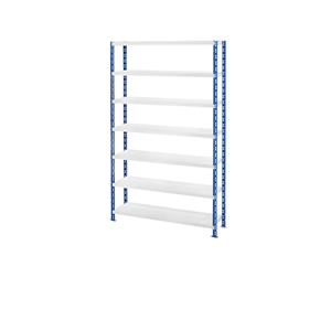 EUROKRAFTbasic Großfach-Steckregal mit Stahlblechböden Tiefe 500 mm Grundregal, HxB 2522 x 1550 mm