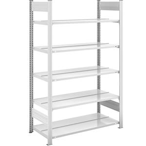 hofe Dossier-inhaakstelling, RAL 7035, stellinghoogte 1750 mm, dubbelzijdig, basisstelling, b x d = 1000 x 600 mm