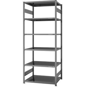 EUROKRAFTpro Systeem-inhaakstelling, verzinkt, lichte constructie, stellinghoogte 2500 mm, basisstelling, breedte x diepte = 1000 x 800 mm
