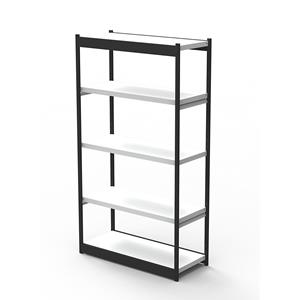 Kantoor-stellingsysteem, zonder achterwand, stellinghoogte 1900 mm, basisstelling, breedte x diepte = 1000 x 300 mm