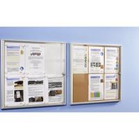 Info-Schaukasten für innen Metallrückwand 1 DIN A4-Blatt, HxB 350 x 271 mm, ab 5 Stk