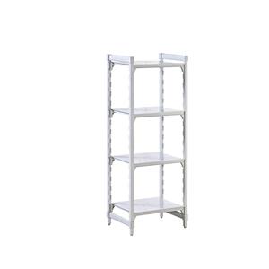 Kunststof inhaakstellingsysteem PREMIUM, legbord b x d = 600 x 500 mm, basisstelling, breedte 670 mm, legbord glad