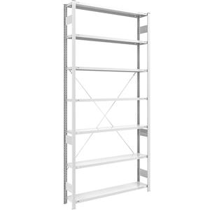 hofe Grootvak-inhaakstelling, hoogte 3000 mm, basisstelling, vakdraagvermogen 200 kg, lichtgrijs