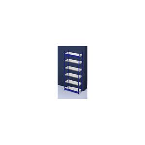 hofe Robuuste inhaakstelling, enkelzijdig, stellinghoogte 2500 mm, blauw / verzinkt, legbordbreedte 1025 mm, basisstelling, breedte x diepte = 1025 x 400 mm