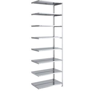 hofe Dossier-schroefstelling, verzinkt, stellinghoogte 2550 mm, dubbelzijdig, aanbouwstelling, breedte x diepte = 750 x 600 mm
