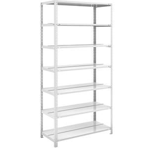 hofe Dossier-schroefstelling, lichtgrijs RAL 7035, stellinghoogte 2200 mm, dubbelzijdig, basisstelling, breedte x diepte = 1000 x 600 mm