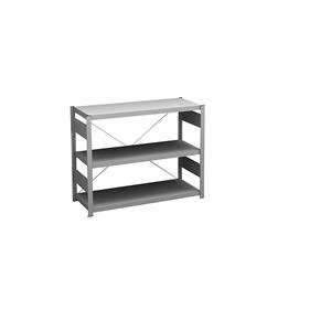 hofe Lage inhaakstelling, verzinkt, hoogte 825 mm, 3 legborden, basisstelling, legborddiepte 400 mm, vakdraagvermogen 145 kg