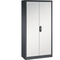 C+P ACURADO universele kast, b x d = 930 x 400 mm, zwartgrijs/lichtgrijs