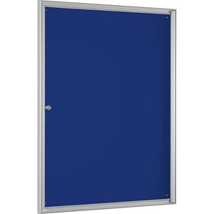 Vitrinekast BASIC, voor 9 x A4, gentiaanblauw