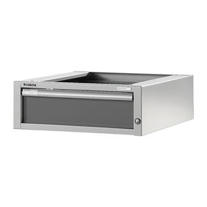 Lista Werkbank-Baukastensystem, Unterbauschrank Höhe 204 mm, 1 Schublade graumetallic