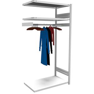 hofe Garderobe-inhaakstelling, h x b x d = 2000 x 1000 x 600 mm, aanbouwstelling