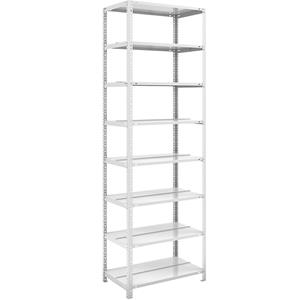hofe Dossier-schroefstelling, lichtgrijs RAL 7035, stellinghoogte 2550 mm, dubbelzijdig, basisstelling, breedte x diepte = 750 x 600 mm