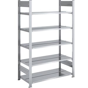 hofe Dossier-inhaakstelling, verzinkt, stellinghoogte 1750 mm, dubbelzijdig, basisstelling, b x d = 1000 x 600 mm