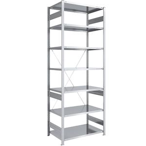 EUROKRAFTpro Magazijn inhaakstelling, verzinkt, lichte constructie, stellinghoogte 3000 mm, basisstelling, breedte x diepte = 1000 x 800 mm