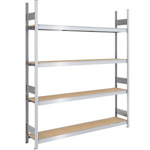hofe Grootvak-inhaakstelling met spaanplaten, hoogte 2500 mm, breedte 2000 mm, veldlast 1750 kg, diepte 400 mm, basisstelling