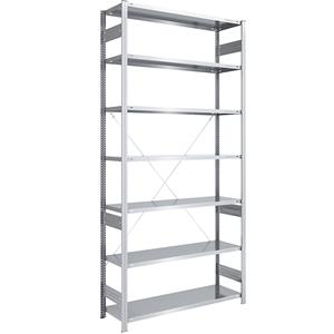 EUROKRAFTpro Grootvak-inhaakstelling, verzinkt, hoogte 3000 mm, veldlast 1700 kg, basisstelling, b x d = 1300 x 500 mm