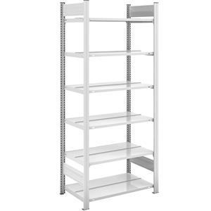 hofe Dossier-inhaakstelling, RAL 7035, stellinghoogte 2000 mm, dubbelzijdig, basisstelling, b x d = 750 x 600 mm