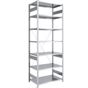 EUROKRAFTpro Magazijn inhaakstelling, verzinkt, middelzware constructie, stellinghoogte 3000 mm, basisstelling, breedte x diepte = 1000 x 800 mm