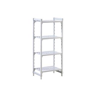 Kunststof inhaakstellingsysteem PREMIUM, legbord b x d = 700 x 500 mm, basisstelling, breedte 770 mm, legbord met sleuven