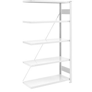 EUROKRAFTpro AntiBak-inhaakstelling, antibacterieel, stellinghoogte 2000 mm, aanbouwstelling, legbordbreedte 1000 mm, legborddiepte 500 mm