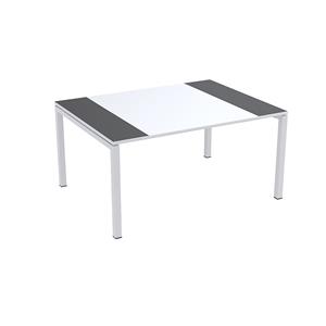 Paperflow easyDesk conferentietafel, h x b x d = 750 x 1500 x 1160 mm, wit/antraciet