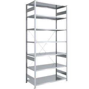 EUROKRAFTpro Grootvak-inhaakstelling, verzinkt, hoogte 3000 mm, veldlast 1700 kg, lichte constructie, basisstelling, b x d = 1300 x 800 mm