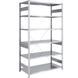 EUROKRAFTpro Grootvak-inhaakstelling, verzinkt, hoogte 2500 mm, veldlast 2500 kg, basisstelling, b x d = 1300 x 800 mm