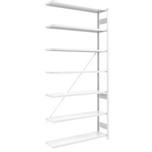 EUROKRAFTpro AntiBak-inhaakstelling, antibacterieel, stellinghoogte 3000 mm, aanbouwstelling, legbordbreedte 1300 mm, legborddiepte 400 mm