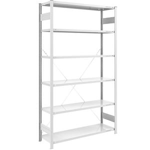 EUROKRAFTpro Grootvak-inhaakstelling, lichtgrijs RAL 7035, stellinghoogte 2500 mm, veldlast 1000 kg, basisstelling, breedte x diepte = 1300 x 500 mm