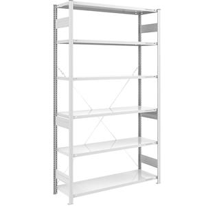 EUROKRAFTpro Grootvak-inhaakstelling, lichtgrijs RAL 7035, stellinghoogte 2500 mm, veldlast 2500 kg, basisstelling, breedte x diepte = 1300 x 500 mm
