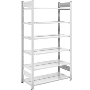 hofe Dossier-inhaakstelling, RAL 7035, stellinghoogte 2000 mm, dubbelzijdig, basisstelling, b x d = 1000 x 600 mm