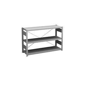 hofe Lage inhaakstelling, verzinkt, hoogte 825 mm, 3 legborden, basisstelling, legborddiepte 400 mm, vakdraagvermogen 180 kg