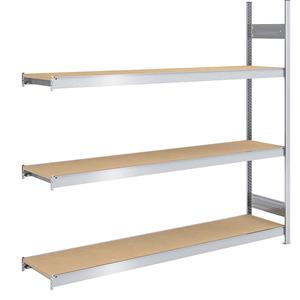 hofe Grootvak-inhaakstelling met spaanplaten, hoogte 2000 mm, breedte 2000 mm, veldlast 1200 kg, diepte 500 mm, aanbouwstelling