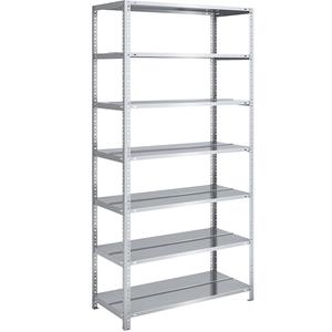 hofe Dossier-schroefstelling, verzinkt, stellinghoogte 2200 mm, dubbelzijdig, basisstelling, breedte x diepte = 1000 x 600 mm