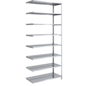hofe Dossier-schroefstelling, verzinkt, stellinghoogte 2550 mm, dubbelzijdig, aanbouwstelling, breedte x diepte = 1000 x 600 mm