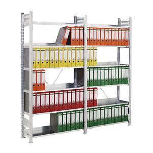 Hofe Steckregal-Kombination, verzinkt HxBxT 2000 x 2070 x 335 mm mit 12 Fachböden