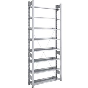 hofe Dossier-inhaakstelling, verzinkt, stellinghoogte 2700 mm, enkelzijdig, basisstelling, b x d = 1000 x 300 mm