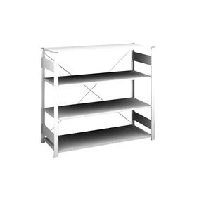 hofe Lage inhaakstelling, lichtgrijs, hoogte 1200 mm, 4 legborden, basisstelling, legborddiepte 500 mm, vakdraagvermogen 185 kg