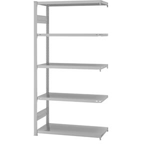 EUROKRAFTpro System-Steckregal, Bauart mittelschwer, kunststoffbeschichtet Regalhöhe 2000 mm Anbauregal, Breite x Tiefe 1000 x 500 mm